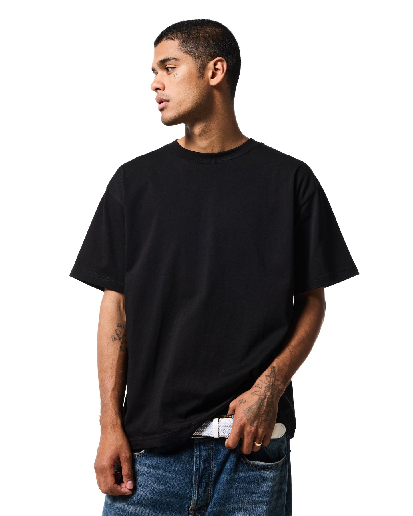 300GSM HEAVY T - JET BLACK