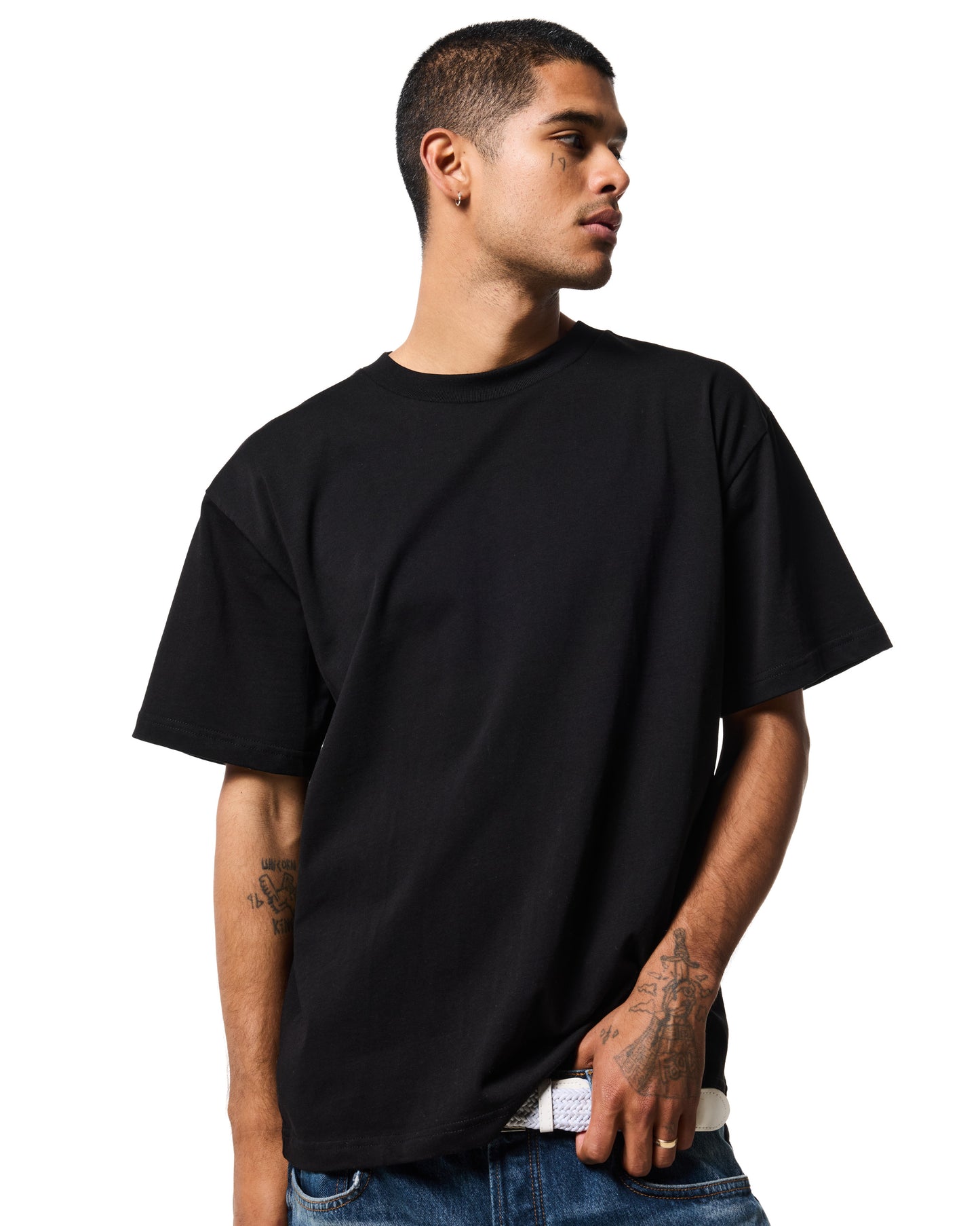 300GSM HEAVY T - JET BLACK