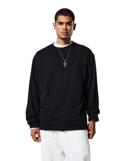 220 LONG SLEEVE TEE - JET BLACK