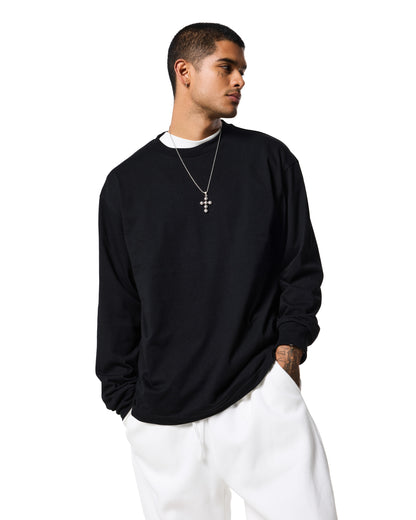 220 LONG SLEEVE TEE - JET BLACK