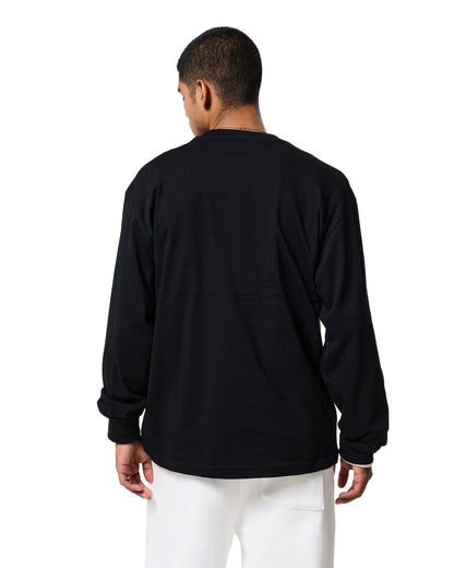 220 LONG SLEEVE TEE - JET BLACK