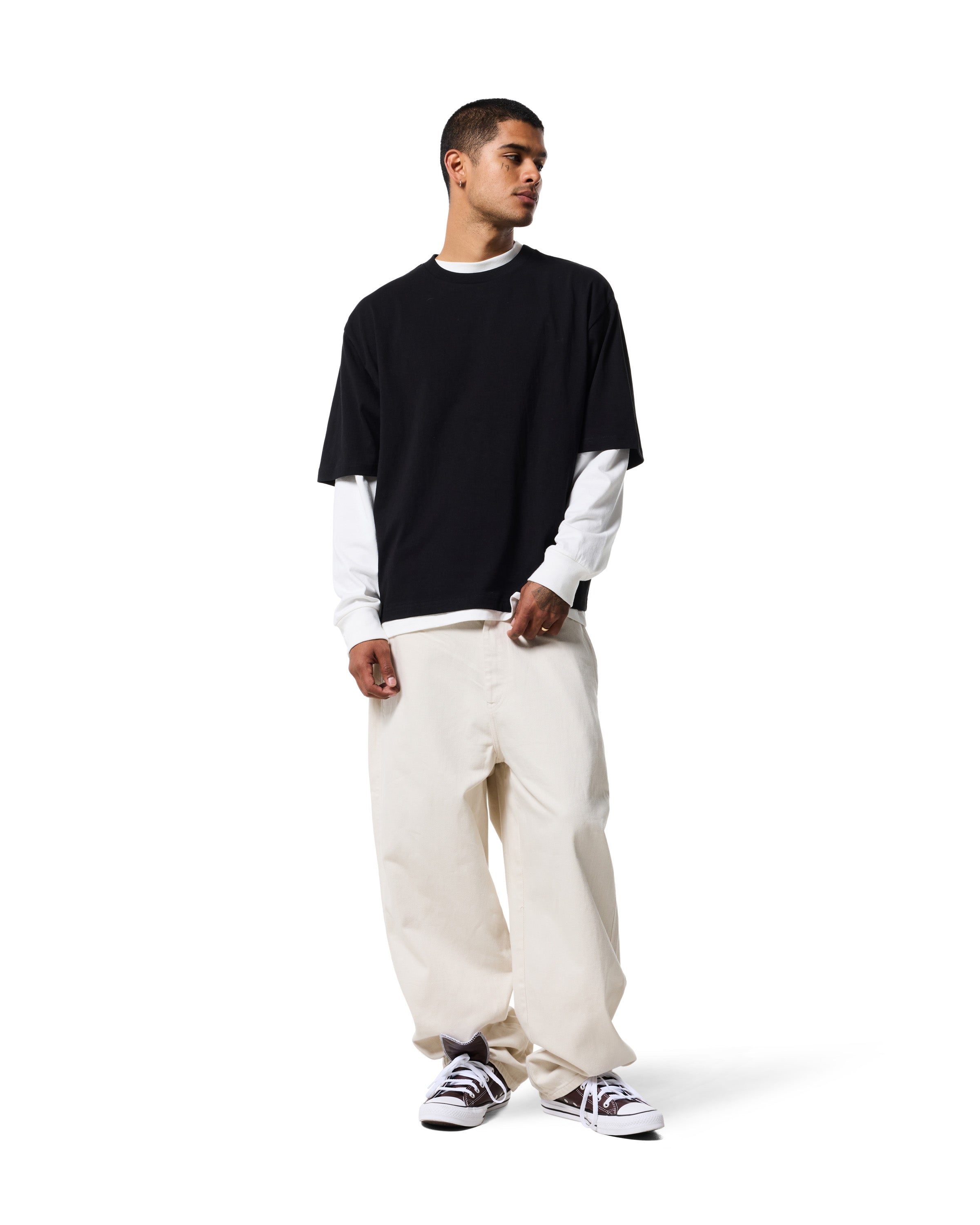 230 BOXY TEE - JET BLACK