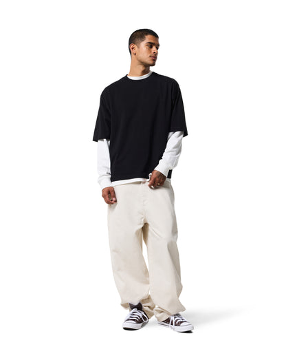 230GSM BOXY TEE - JET BLACK