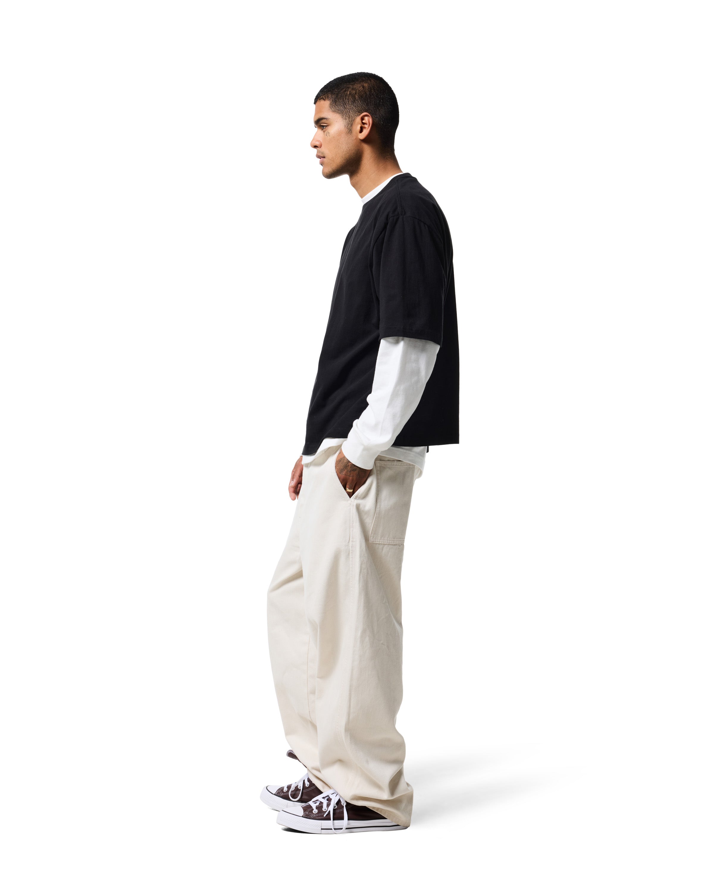 230 BOXY TEE - JET BLACK