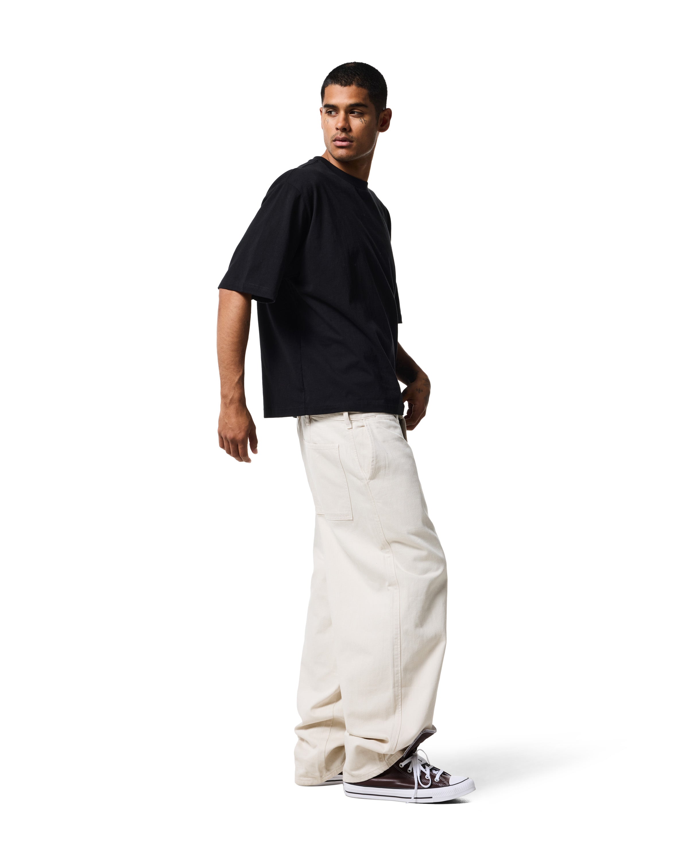 230 BOXY TEE - JET BLACK