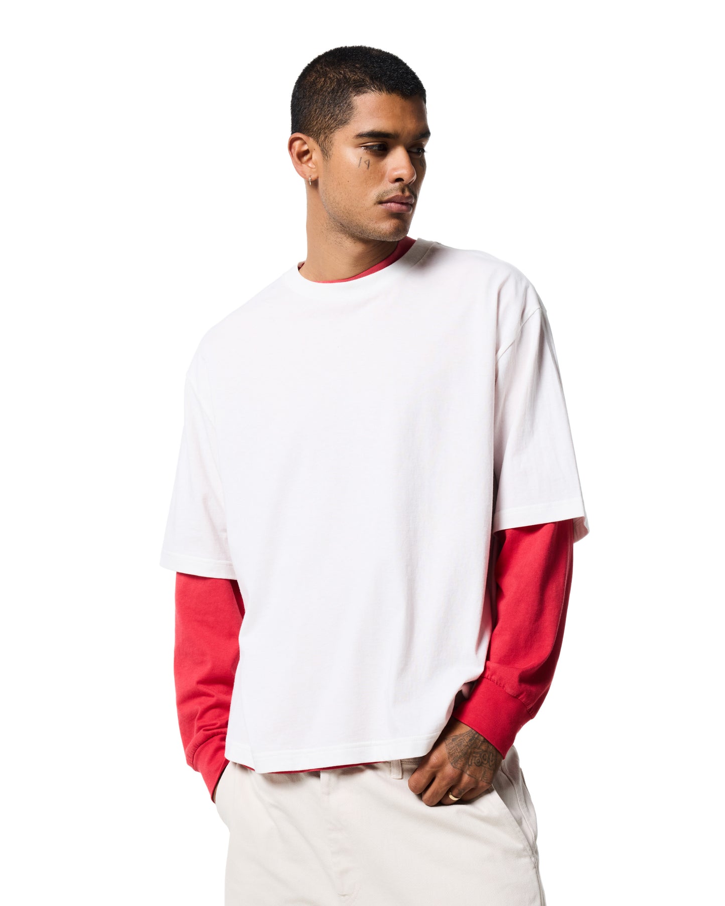 230GSM BOXY TEE - PFD (Prepared for Dye)