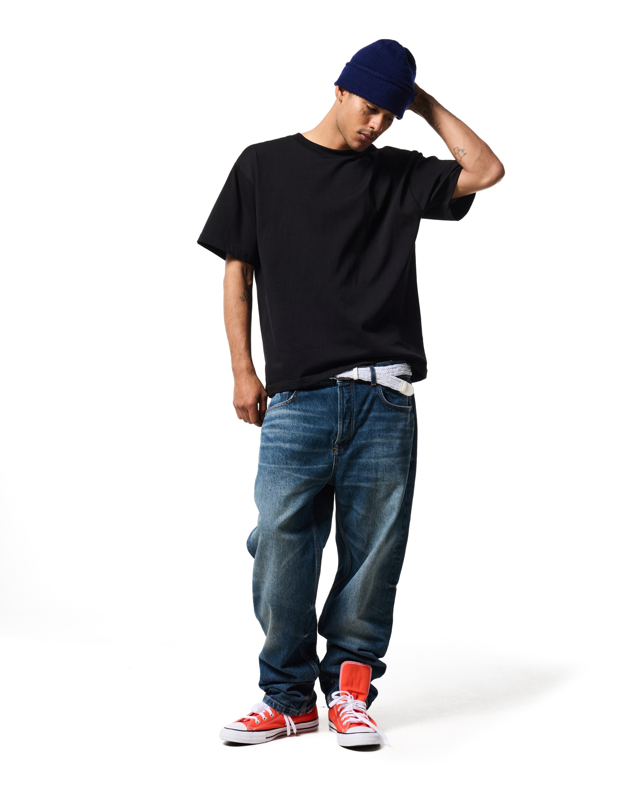 300 SUPER HEAVY TEE - JET BLACK