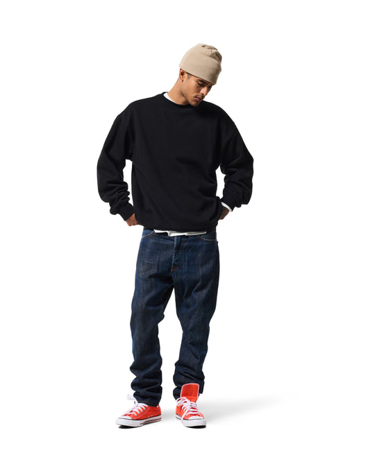FLEECE CREWNECK 380GSM - CAVIAR
