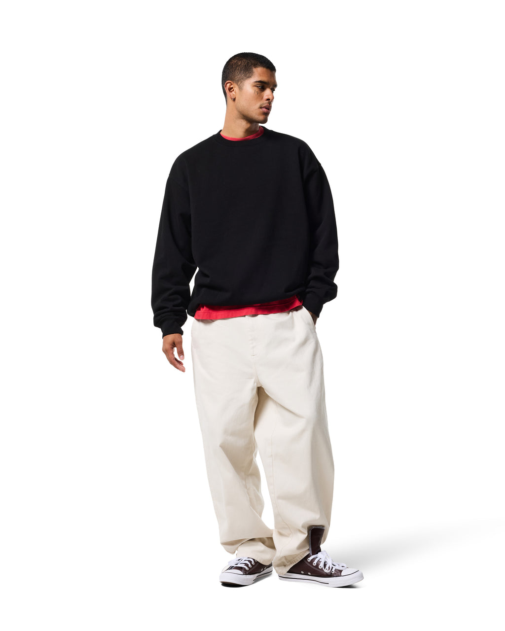 380 CREWNECK - JET BLACK