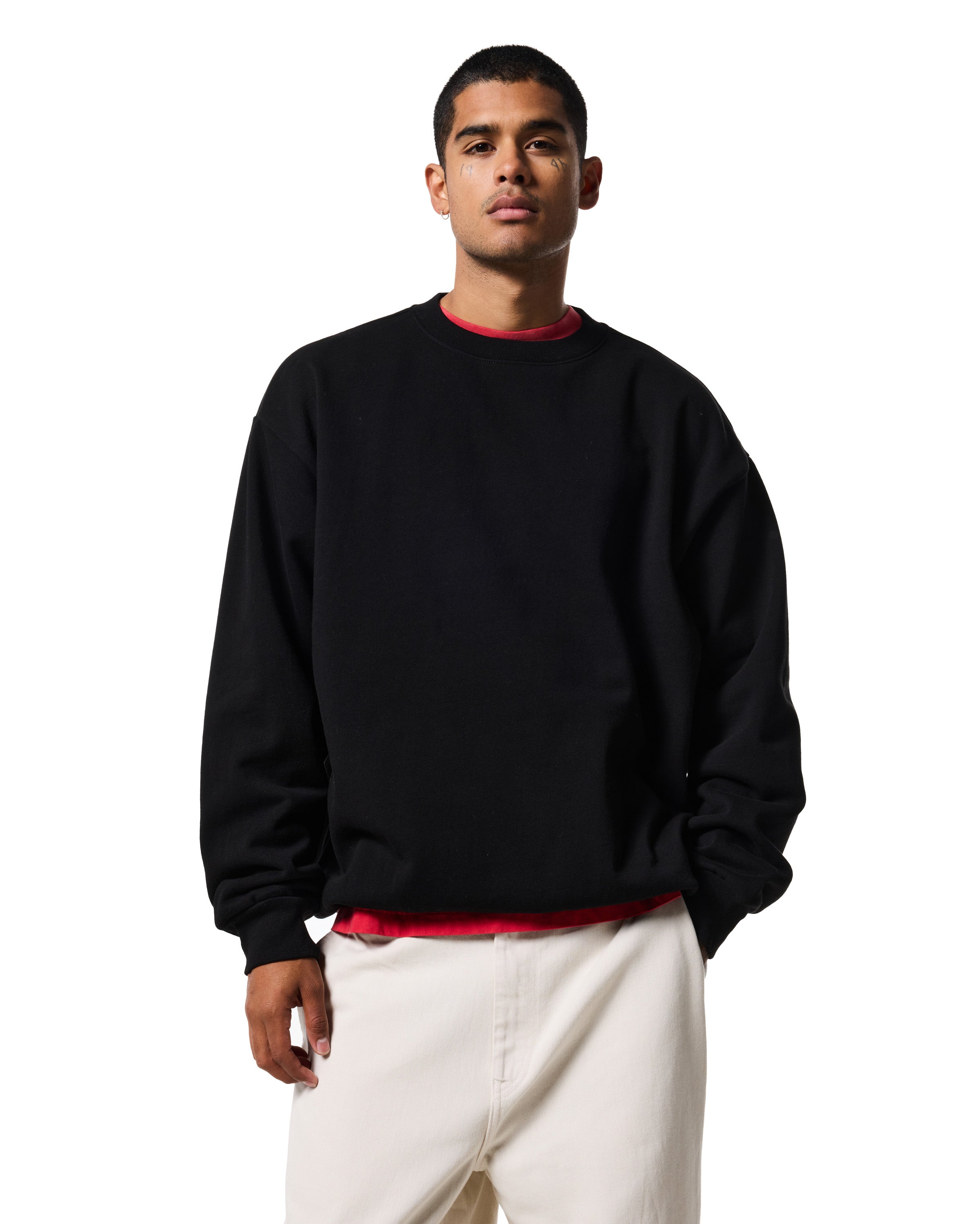 380 CREWNECK - JET BLACK