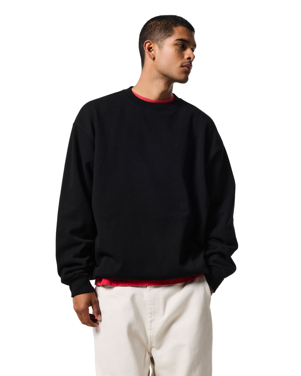 380 CREWNECK - JET BLACK