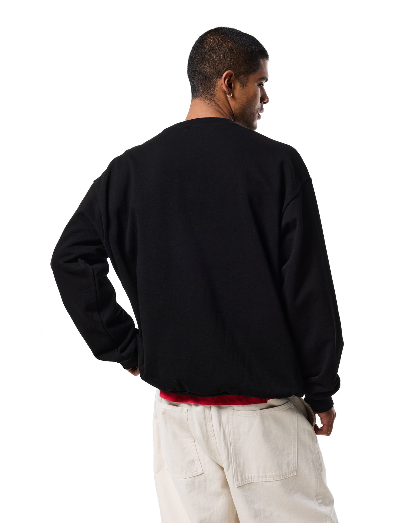 380GSM CREWNECK SWEATSHIRT - CAVIAR