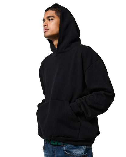 470GSM HEAVYWEIGHT HOODIE - JET BLACK