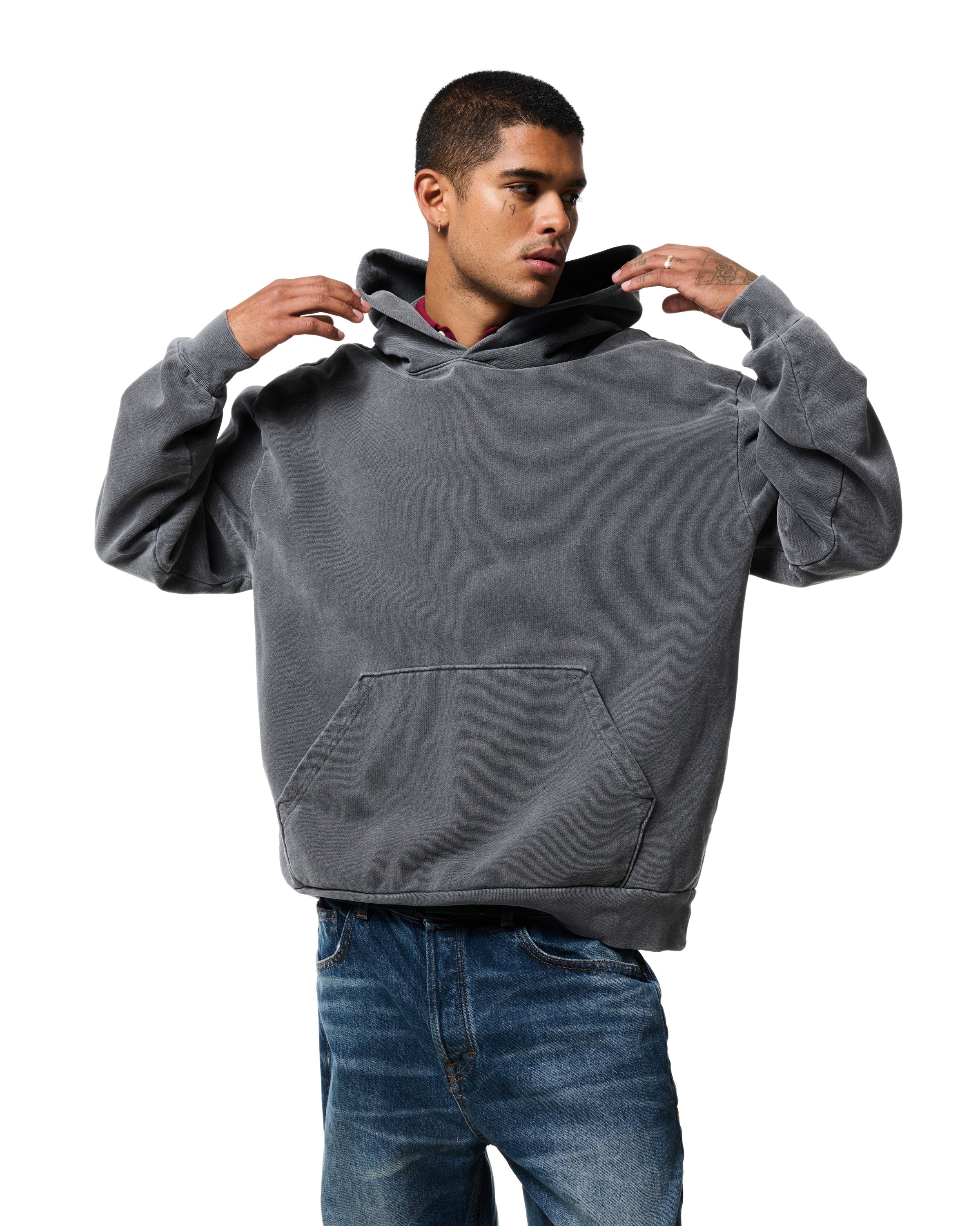 470 HOODIE - VINTAGE BLACK