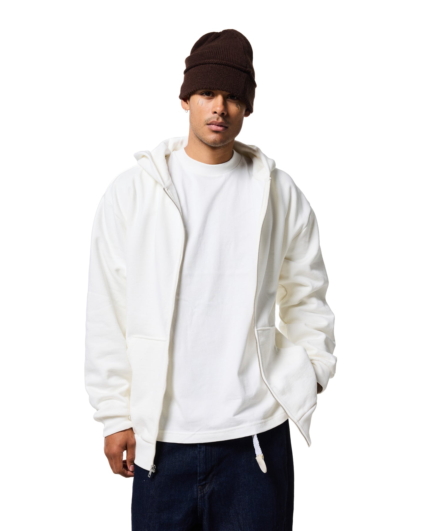 470GSM ZIP UP HOODIE - PFD (Prepared for Dye)
