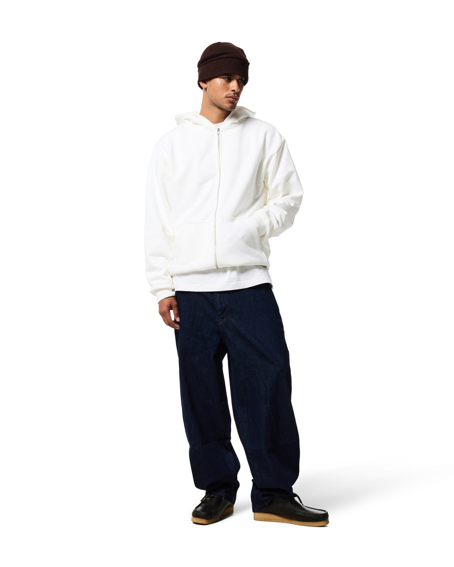 470GSM ZIP UP HOODIE - PFD (Prepared for Dye)