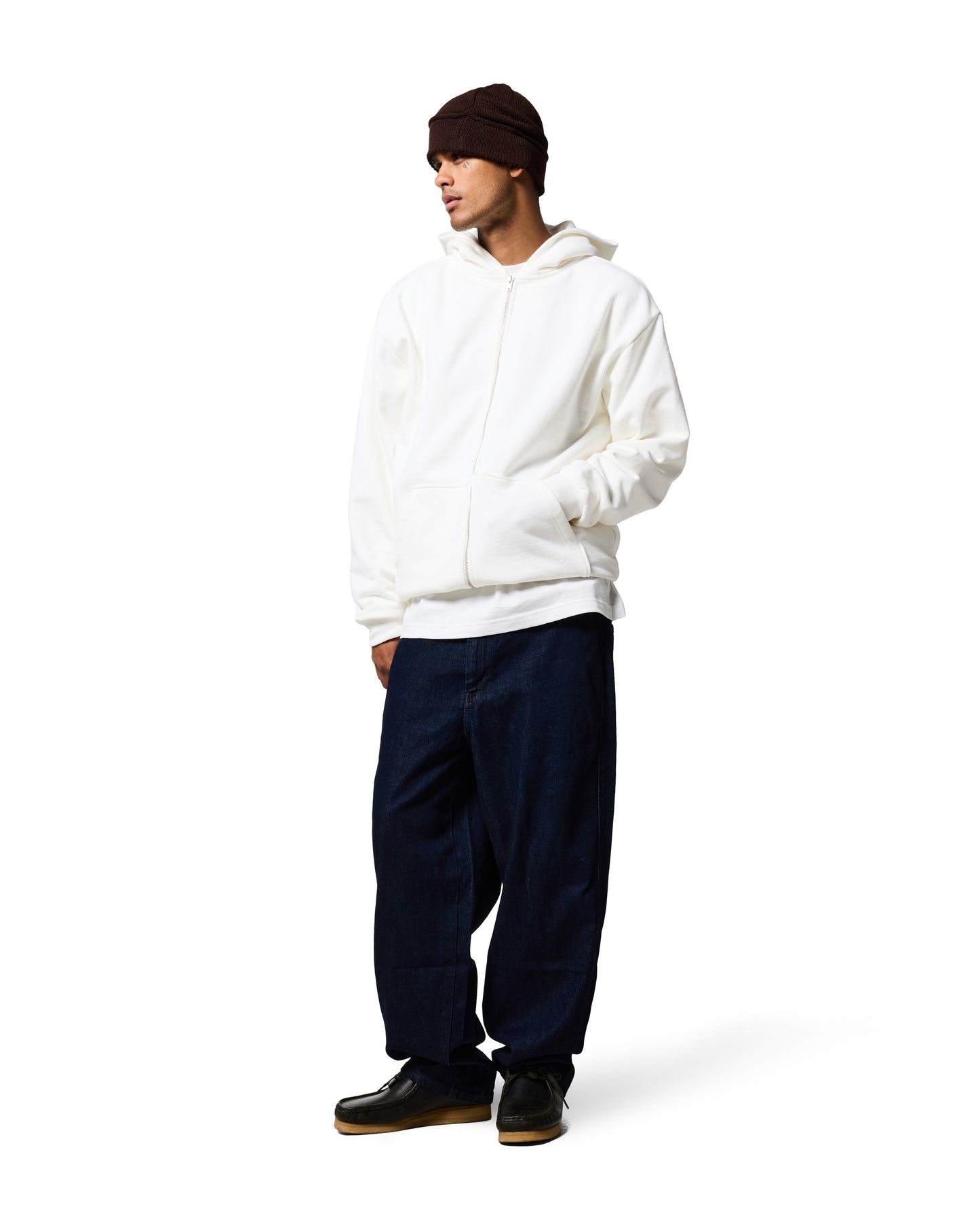 470GSM ZIP UP HOODIE - PFD (Prepared for Dye)