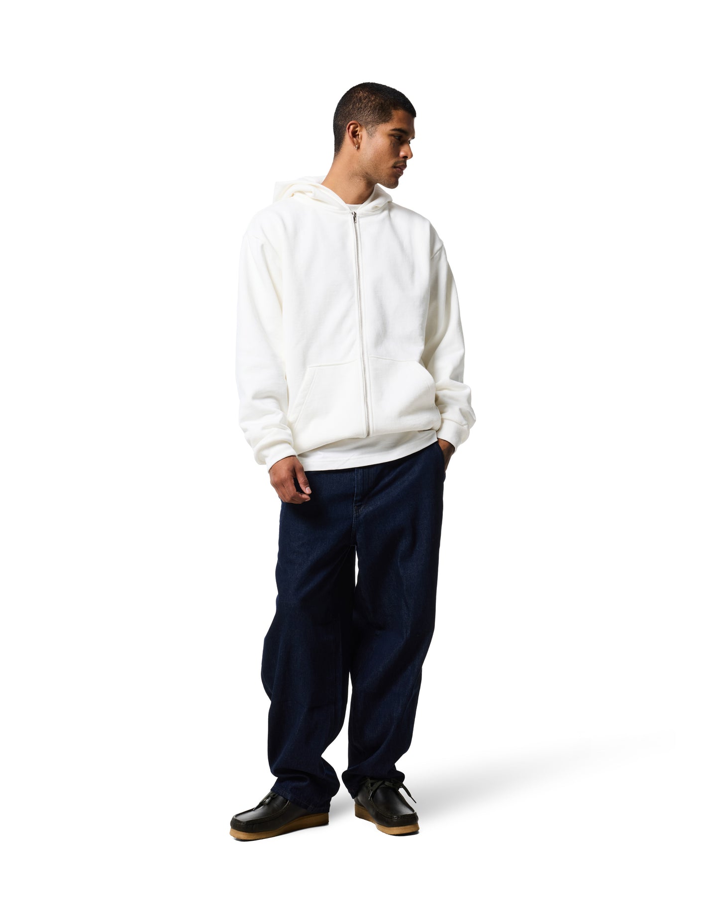 470GSM ZIP UP HOODIE - PFD (Prepared for Dye)