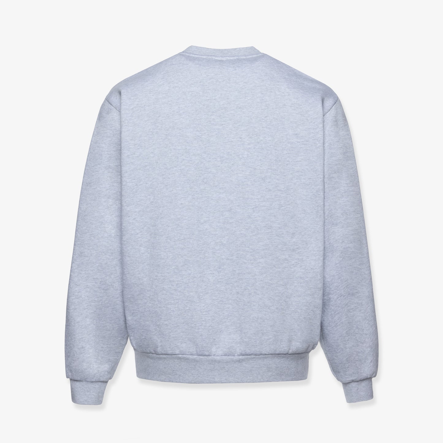 FLEECE CREWNECK 330GSM - HEATHER WHITE