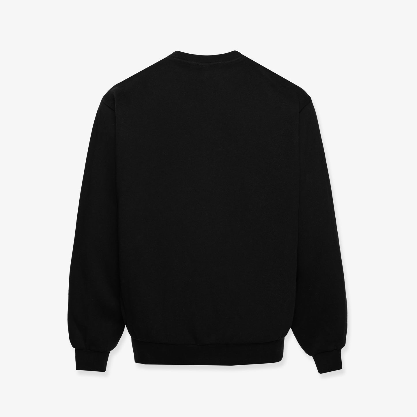 FLEECE CREWNECK 330GSM - JET BLACK