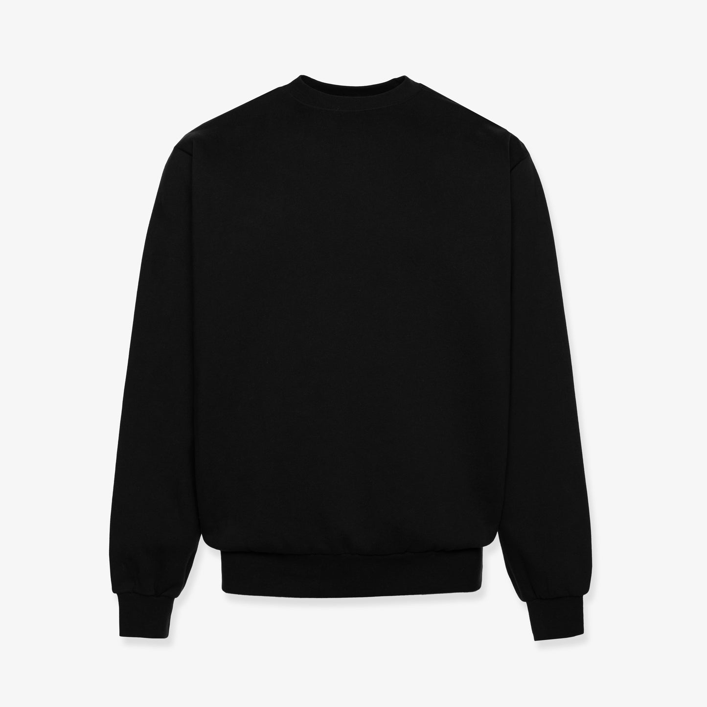 FLEECE CREWNECK 330GSM - JET BLACK