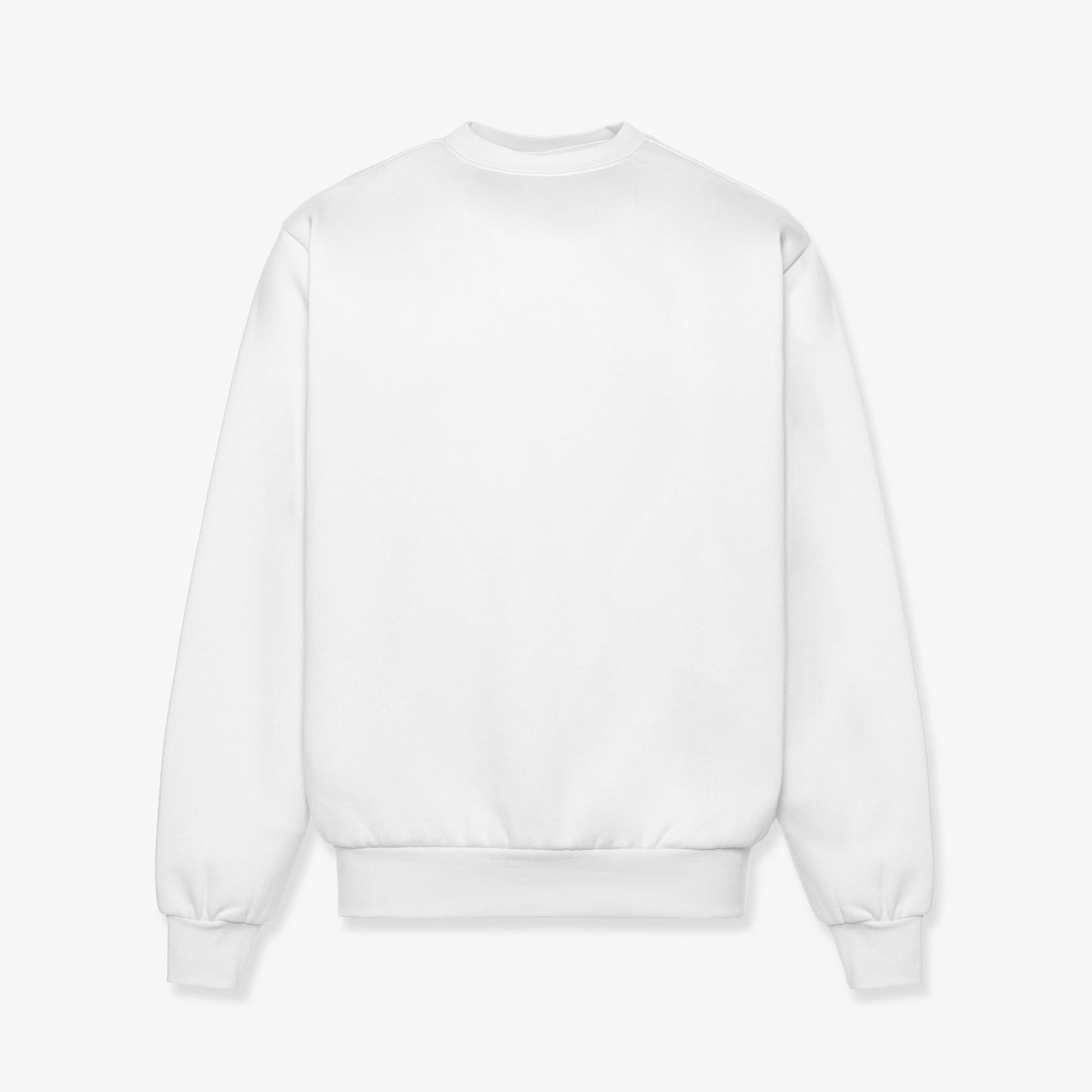 FLEECE CREWNECK 330GSM - OPTIC WHITE