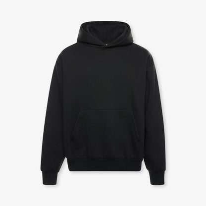 FLEECE HOODIE 380GSM - CAVIAR