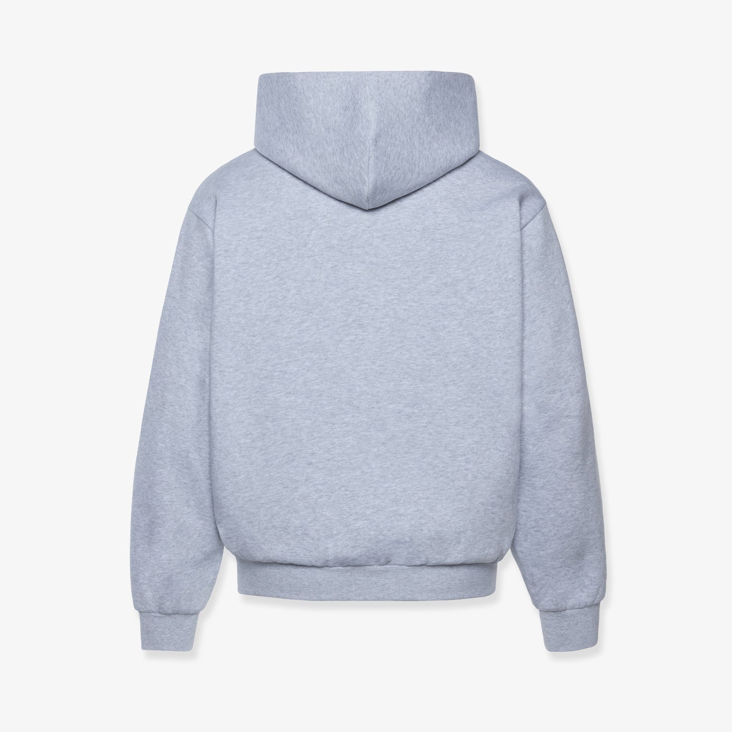 FLEECE HOODIE 330GSM - HEATHER WHITE