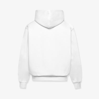 FLEECE HOODIE 330GSM - OPTIC WHITE