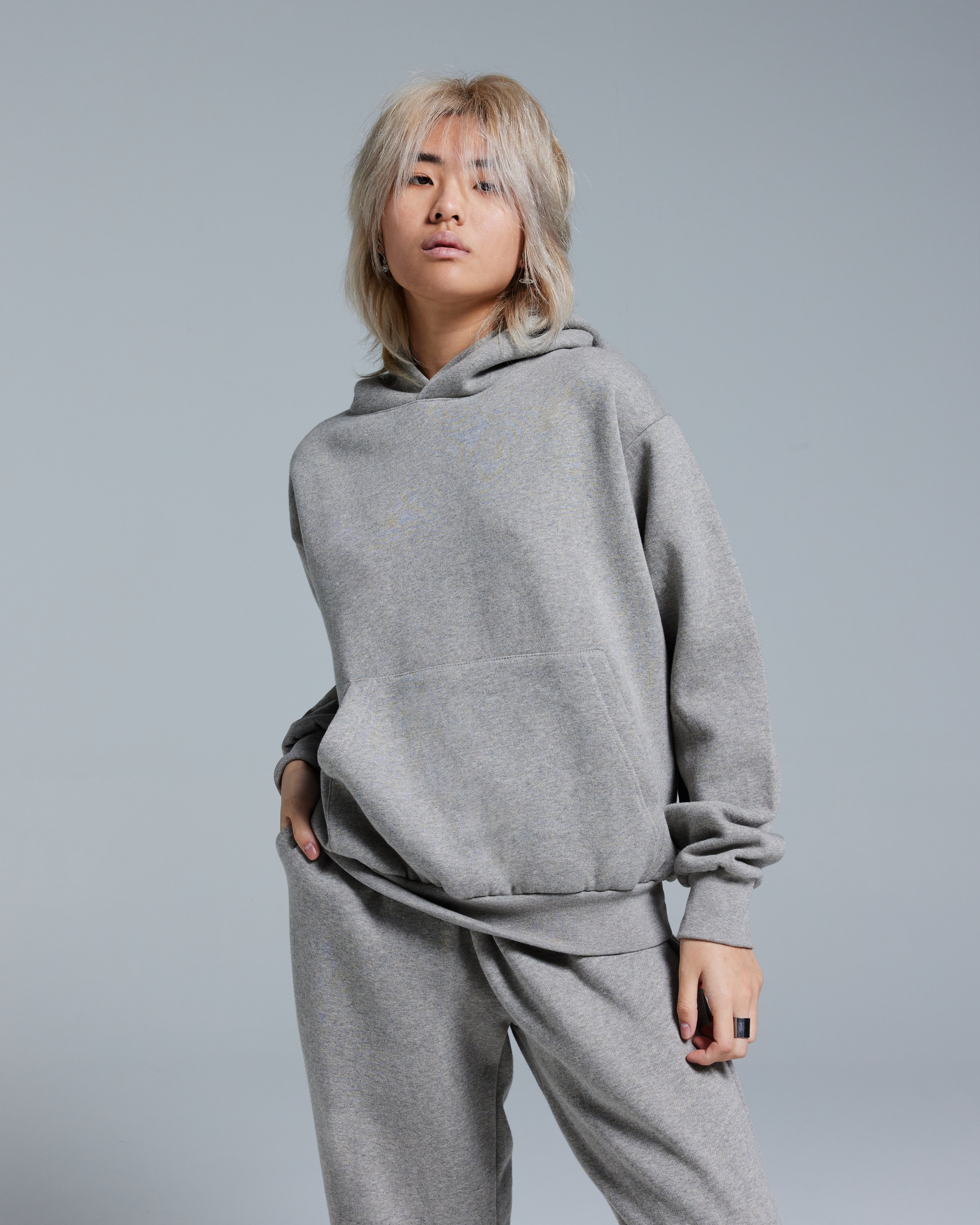 47 PULLOVER HOODIE - HEATHER GREY