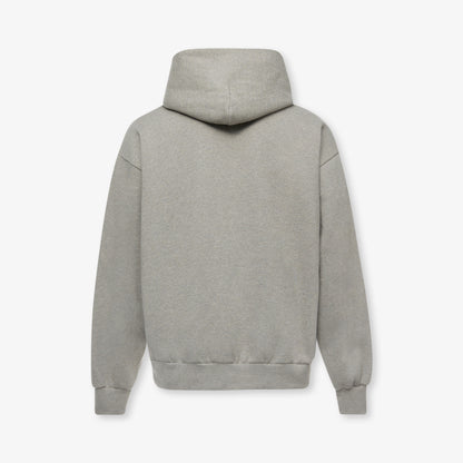 FLEECE HOODIE 380GSM - DARK HEATHER GREY