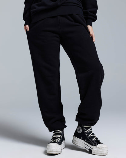 FLEECE SWEATPANT 470 GSM - Jet Black