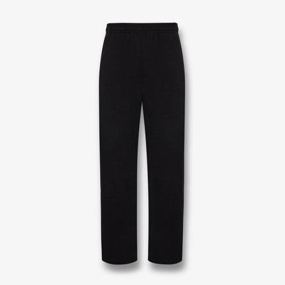 OPEN LEG FLEECE SWEATPANT 470GSM - JET BLACK