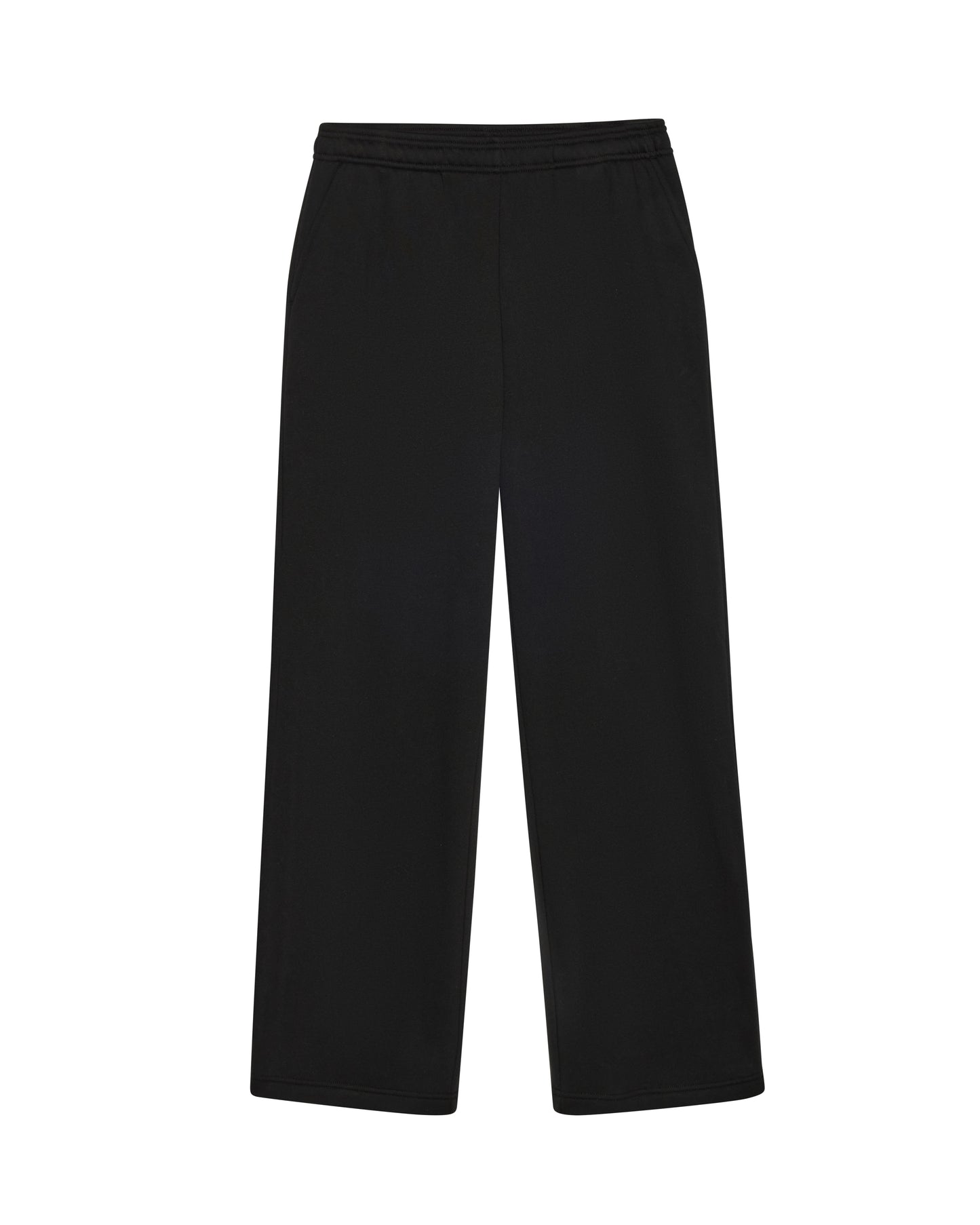 380 OPEN LEG SWEATPANTS - JET BLACK
