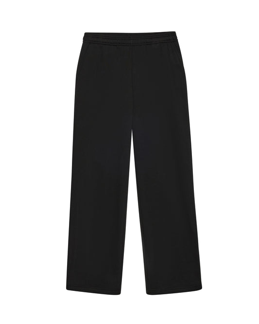 380 OPEN LEG SWEATPANTS - JET BLACK