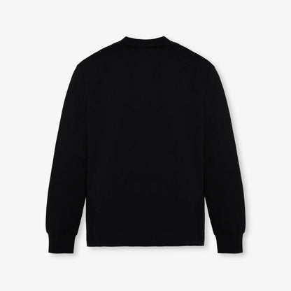 LONG SLEEVE TEE 220GSM - JET BLACK